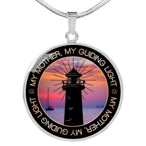 My Mother My Guiding Light Lighthouse Necklace